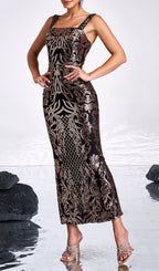 CHAZ STRAPPY SEQUIN MAXI DRESS Flowering Girl