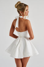 Doris Mini Dress - Ivory Flowering Girl