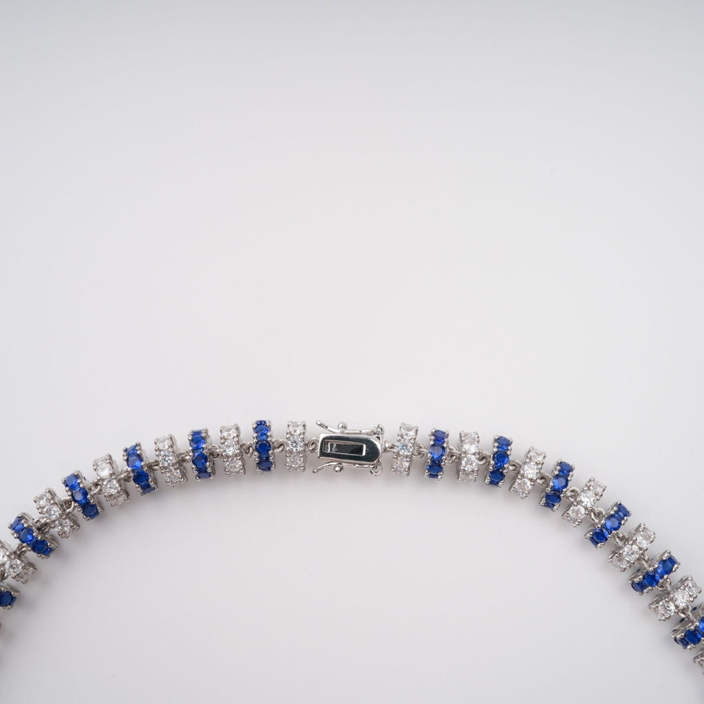 Sandrine Blue Crystal-Embellished Necklace Flowering Girl