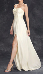 Demia Strapless Flower Maxi Dress Flowering Girl