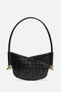 Azalea Weave Mini Shoulder Bag - Black Flowering Girl