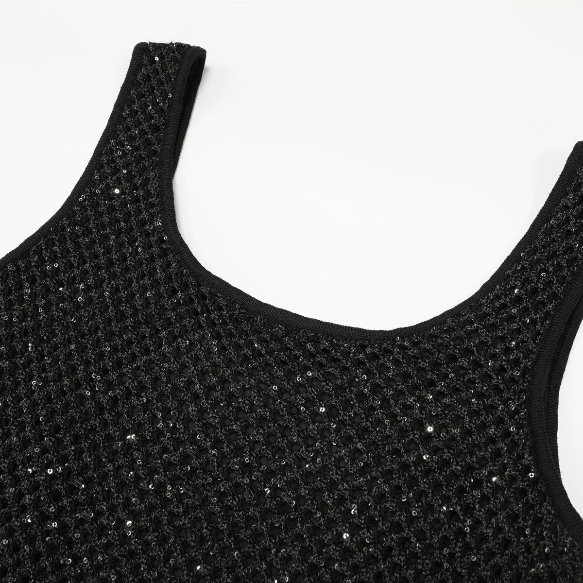 Kimbra Black Sleeveless Sequin Knit Midi Dress Flowering Girl