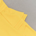 Brook off-shoulder bodycon midi dress in yellow Flowering Girl