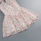 Hervé Pink Halter Floral Mini Dress Flowering Girl