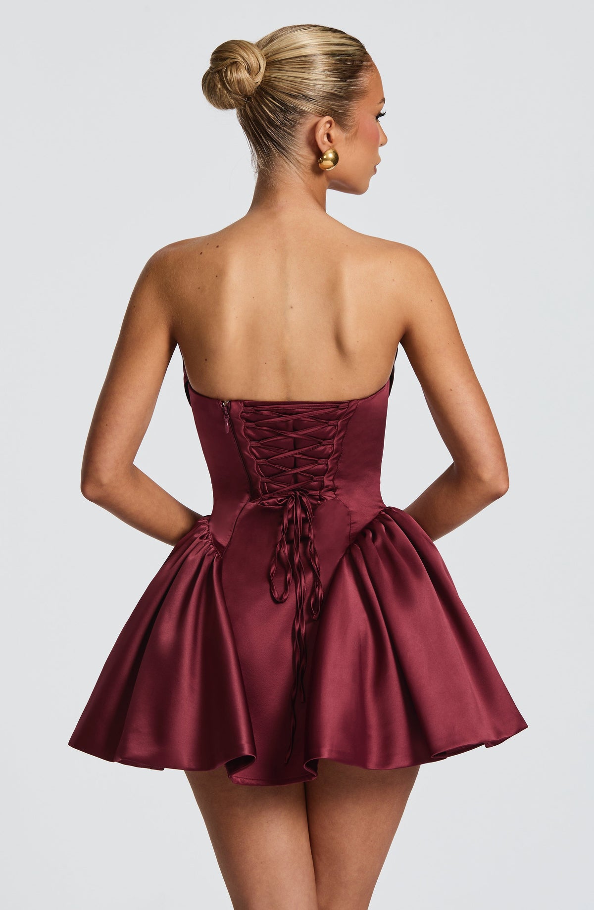 Trinity Mini Dress - Cherry Lacquer Flowering Girl