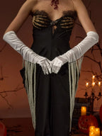 Talmira Beaded Gloves Flowering Girl