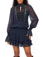 Cindrel Long Sleeve Ruffle Dress Set Flowering Girl