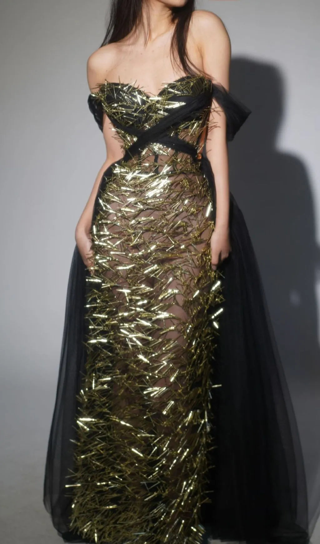 Franny Corset Mesh Maxi Dress Flowering Girl
