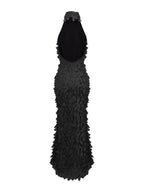 Melba Black Halter Maxi Dress Flowering Girl