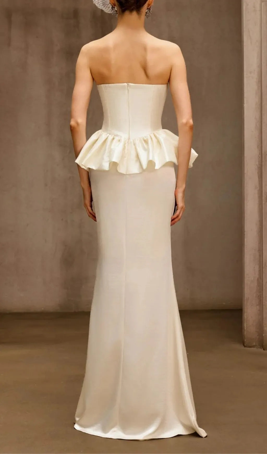 Dysis Strapless Pleated Maxi Dress Flowering Girl