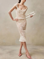 Maye Lace Two-Piece Set Flowering Girl