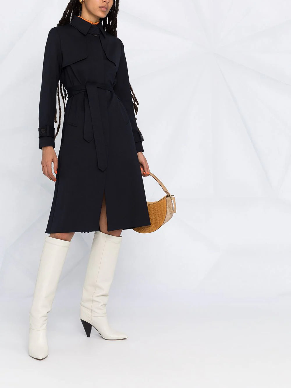 PLEAT-BACK TRENCH COAT Flowering Girl