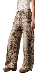 Prima Bleached Leopard Jeans Flowering Girl