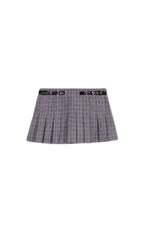 GREY PLEATED MINI SKIRT Flowering Girl