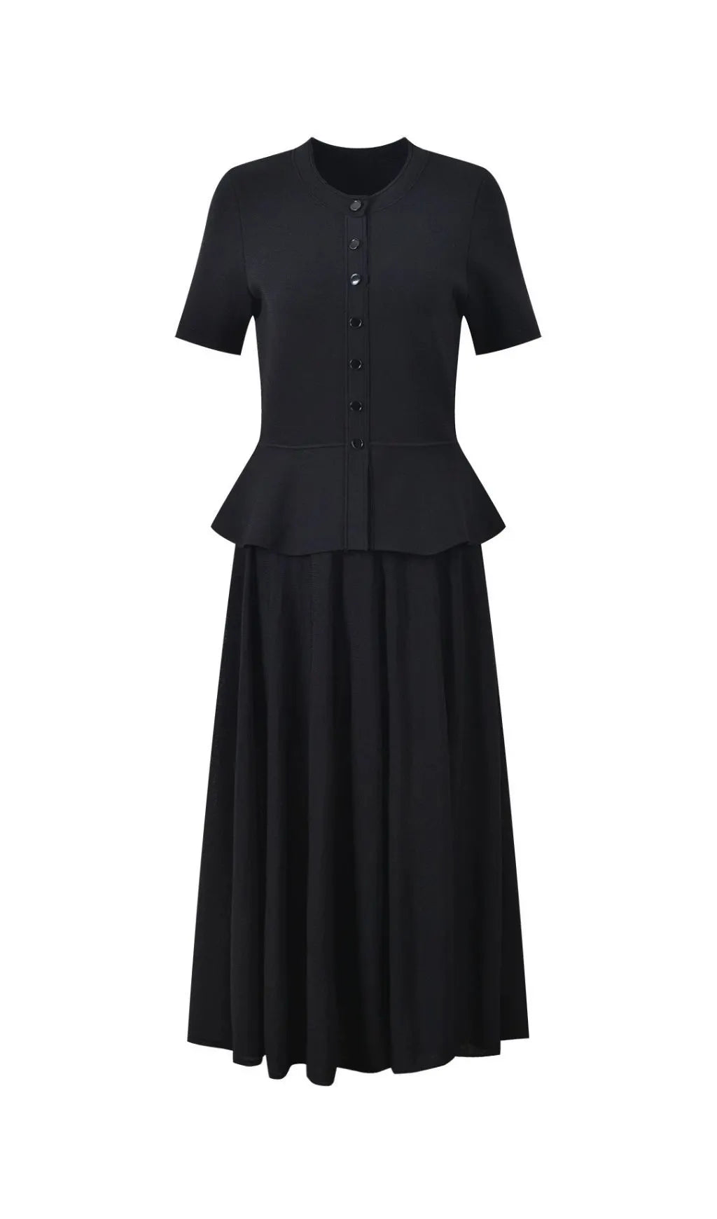 Judith Peplum Knit Maxi Dress Flowering Girl