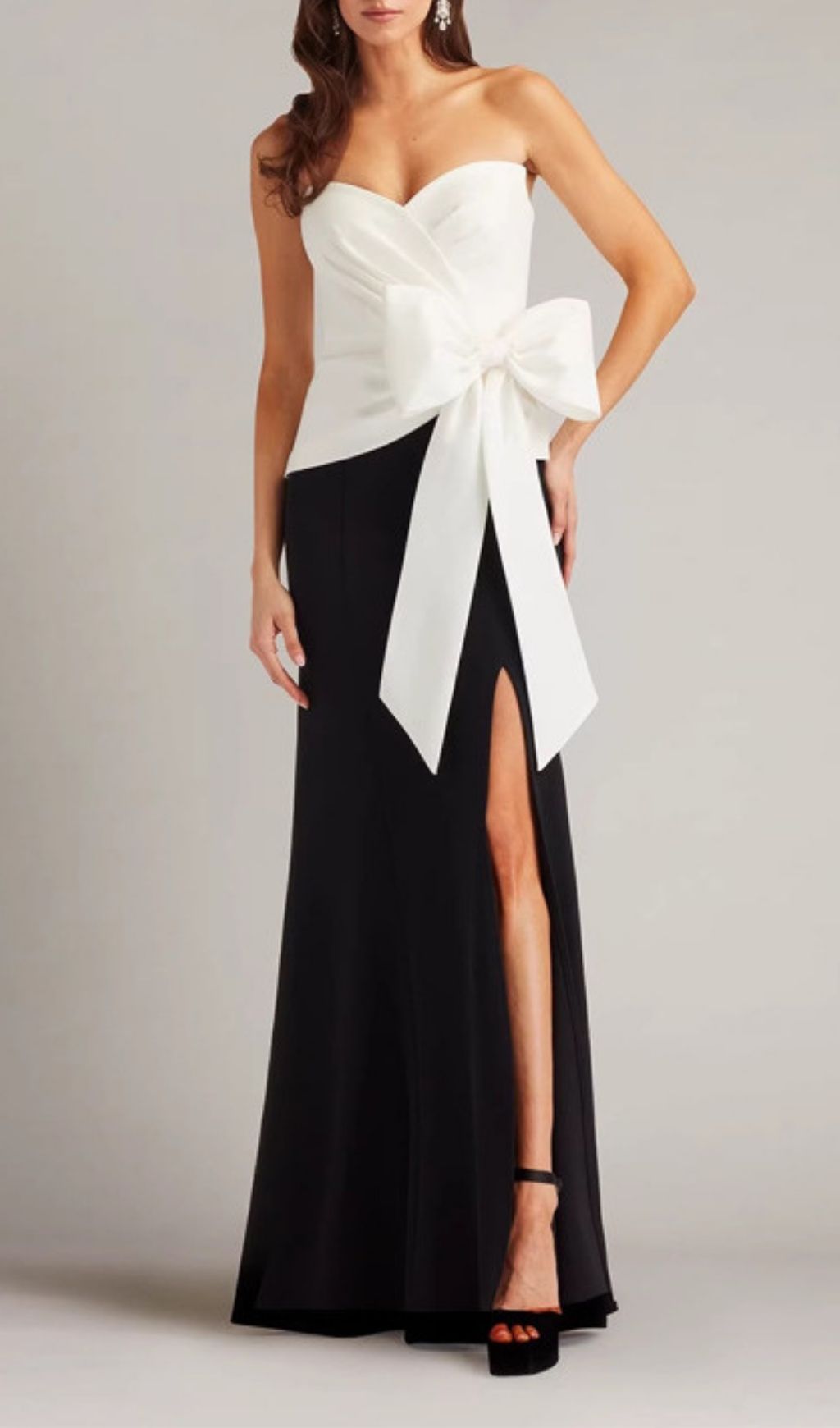 Kevine Strapless Bow Maxi Dress Flowering Girl