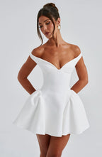 Marla Mini Dress - Ivory Flowering Girl