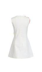 Erica White Flower Mini Dress Flowering Girl
