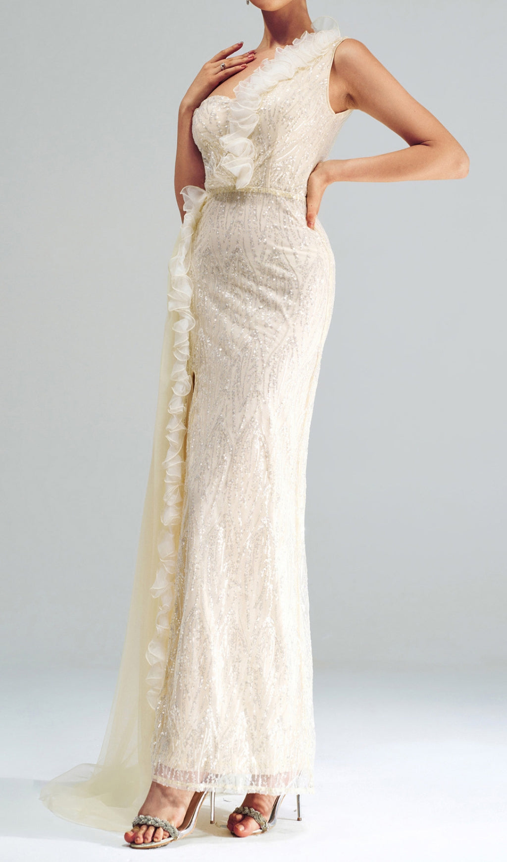 Capella Sequin Strap Maxi Dress Flowering Girl