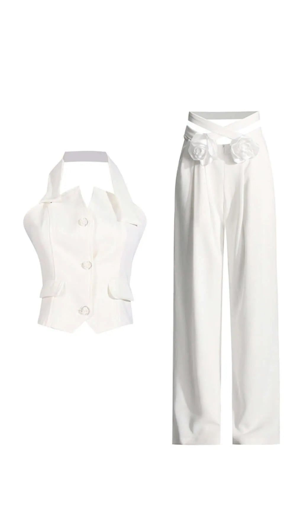 Anaphora Flower Trouser Set Flowering Girl