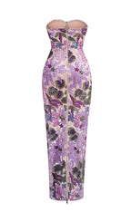 Asenath Sequin Embellished Maxi Dress Flowering Girl