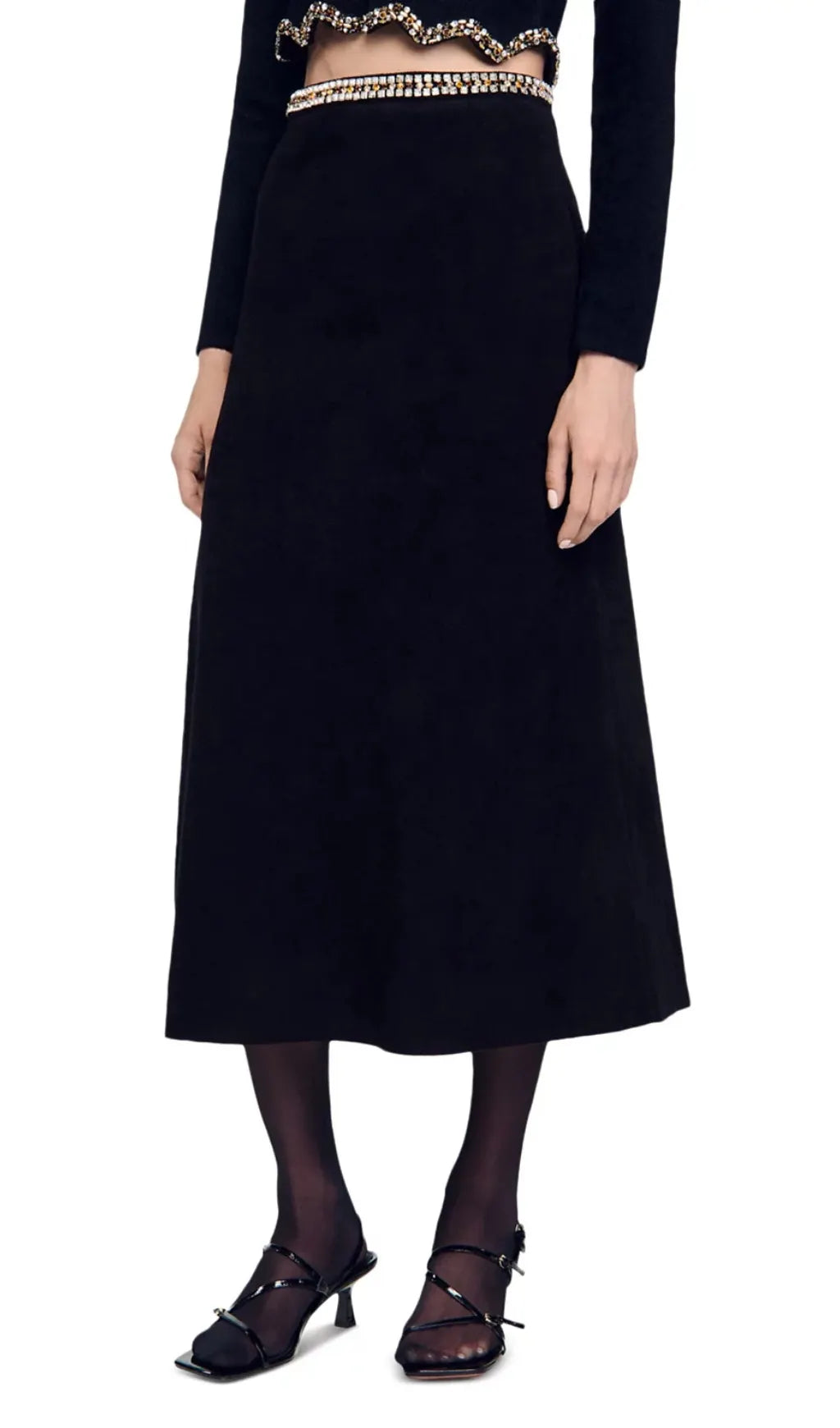Mareve Beaded Midi Skirt Flowering Girl