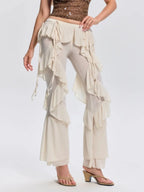 Norvela Ruffle Flare Pants Flowering Girl