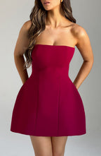 Asha Mini Dress - Wine Flowering Girl