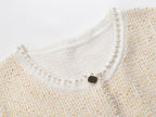 Decorative Tweed Waistcoat Flowering Girl