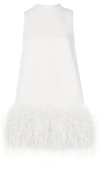 Feather Mini Dress Flowering Girl