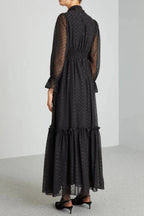 Foulard-Embellished Dress Flowering Girl