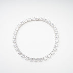 Mathilde Silver Tone Crystal Embellished Necklace Flowering Girl