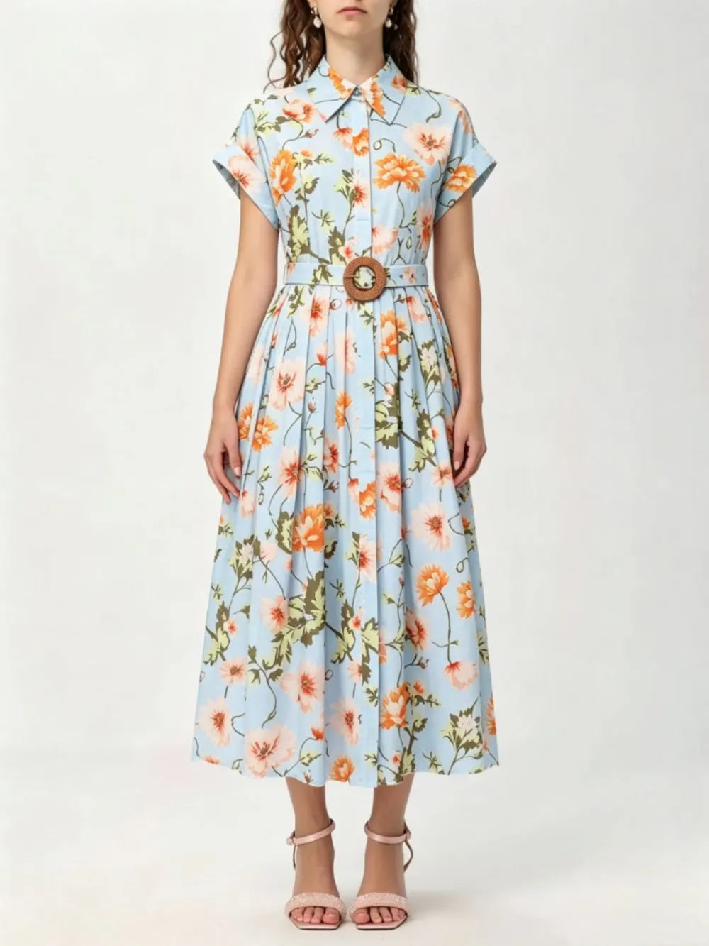 Meilani Floral Midi Dress Flowering Girl