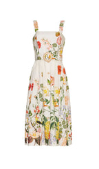 Ezria Floral Printed Midi Dress Flowering Girl