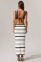Tannen Hollow Out High Slit Two-Piece Set Flowering Girl