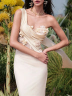 Mariam Corset Flower Maxi Dress Flowering Girl