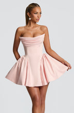 Trinity Mini Dress - Blush Flowering Girl