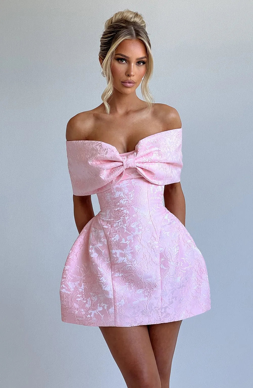 Raquel Mini Dress - Blush Flowering Girl