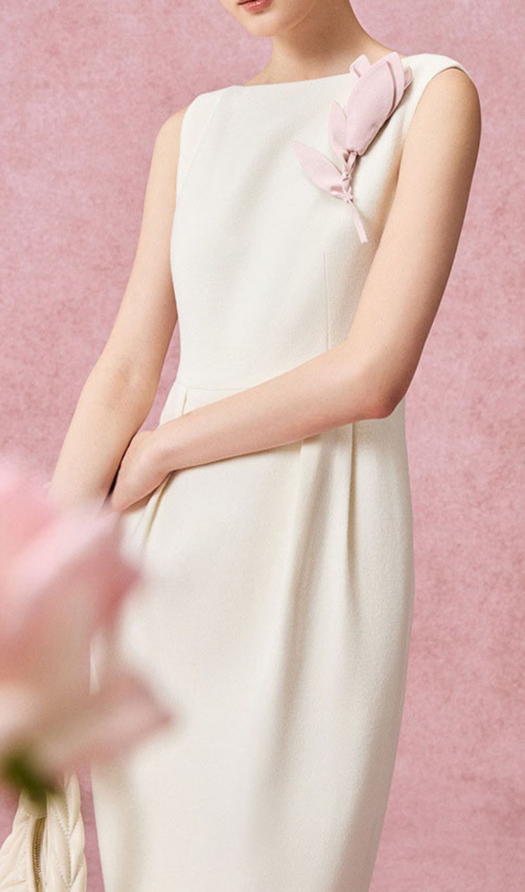 Geri Sleeveless Decor Midi Dress Flowering Girl