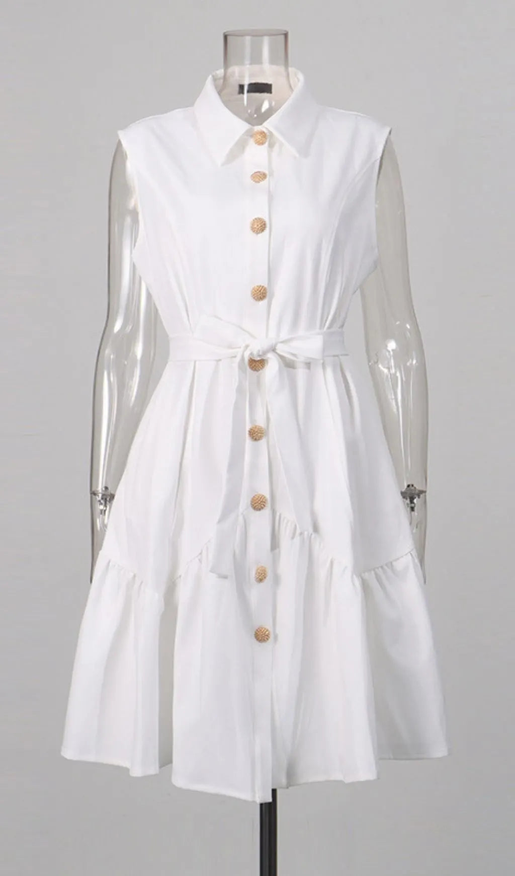 Leni Single-Breasted Mini Dress Flowering Girl