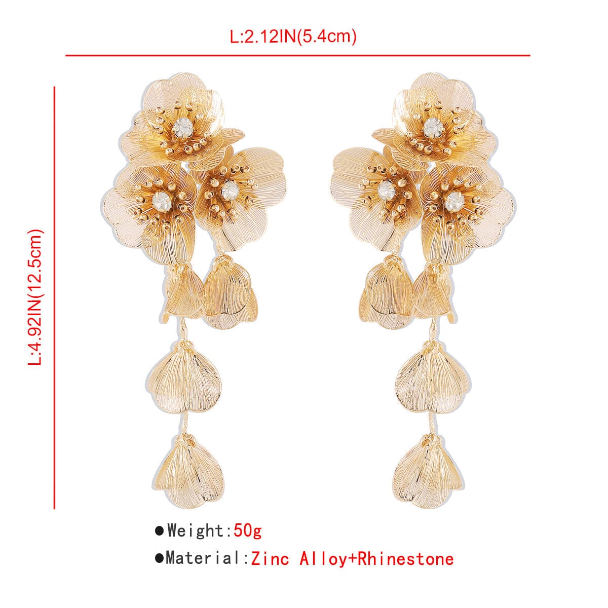 Francesca Flower Earrings Flowering Girl