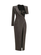 Mariah Lace Maxi Blazer Dress Flowering Girl