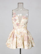 Maddox Flower Sequin Mini Dress Flowering Girl