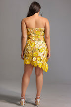 Kimmi Sleeveless Flowers Mini Dress Flowering Girl