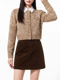 Mindel Caramel Cardigan Flowering Girl