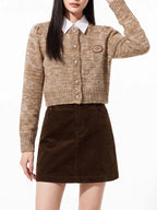 Mindel Caramel Cardigan Flowering Girl