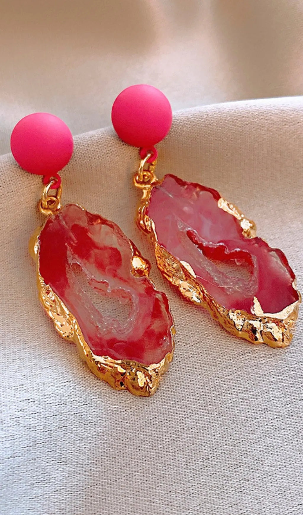 Dorothy Pink Earrings Flowering Girl