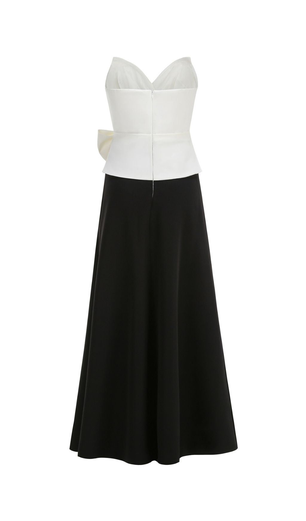 Kevine Strapless Bow Maxi Dress Flowering Girl