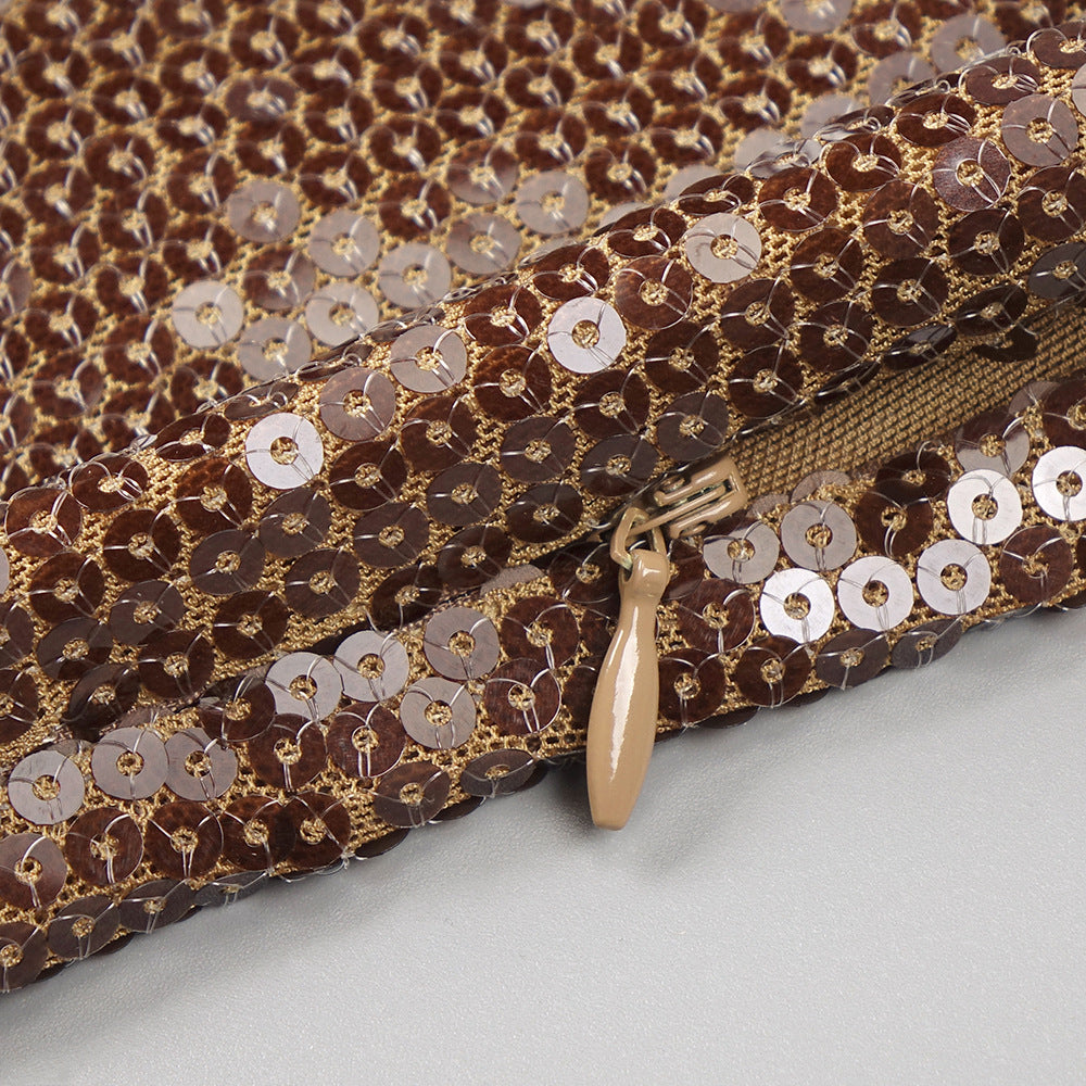 Ardelle Brown Sequin Maxi Dress