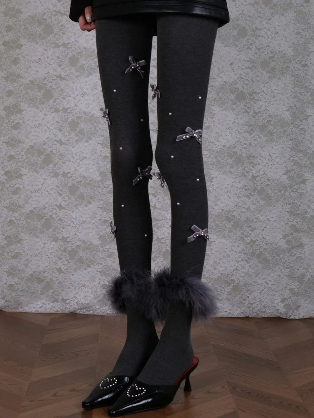Marjean Bow Tights Flowering Girl